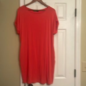 Astoria Born coral striped dress Anthropologie 
New without tags. Retail $89